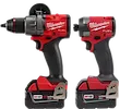 Milwaukee M12 FUEL 12-Volt Lithium-Ion Cordless 1.6 Gal. Wet/Dry Vacuum and Installation Driver Kit with 4.0 Ah Battery and Charger