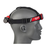 600 Lumens LED USB Rechargeable Low-Profile Hard Hat Headlamp w/BOLT White Type 1 Class C Full Brim Vented Hard Hat - Super Arbor