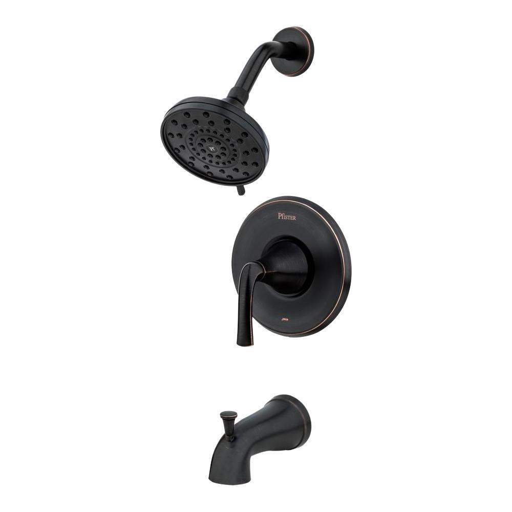 Ladera Single-Handle 3-Spray Tub and Shower Faucet in Matte Black (Valve Included) - Super Arbor