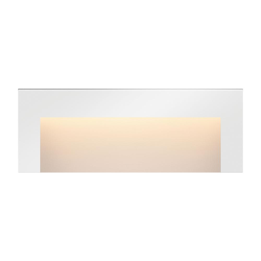 Taper Low-Voltage Satin White Integrated LED Horizontal Stair Light - Super Arbor