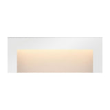 Taper Low-Voltage Satin White Integrated LED Horizontal Stair Light - Super Arbor