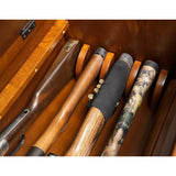 4-Gun Solid Wood Entryway Gun Cabinet Concealment Bench in Medium Cherry - Super Arbor