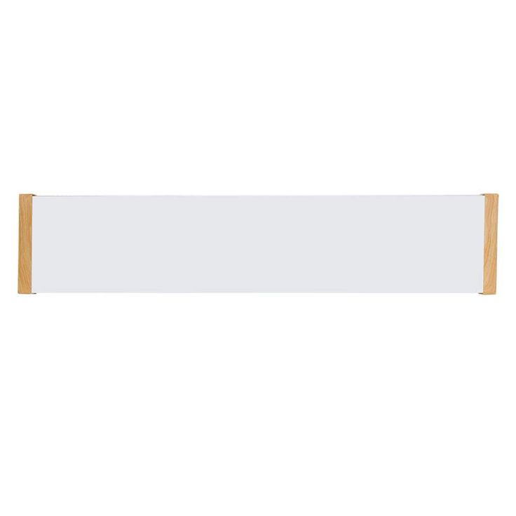 Commercial Electric 48 in. x 10 in. 4200 Lumens Light Oak Wood Painted End Caps Integrated LED Panel Light Selectable CCT Kitchen Lighting
