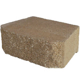 4 in. x 11.75 in. x 6.75 in. Pewter Concrete Retaining Wall Block - Super Arbor