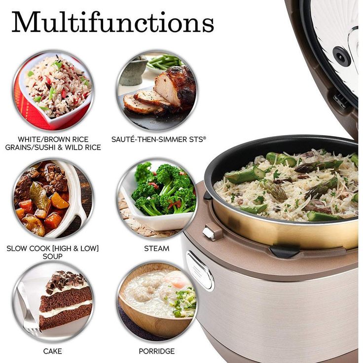 5 Qt. Champagne Electric Multi-Cooker with Ceramic Pot