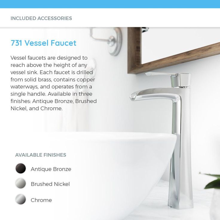 MR Direct Porcelain Vessel Sink in White with 731 Faucet and Pop-Up Drain in Brushed Nickel