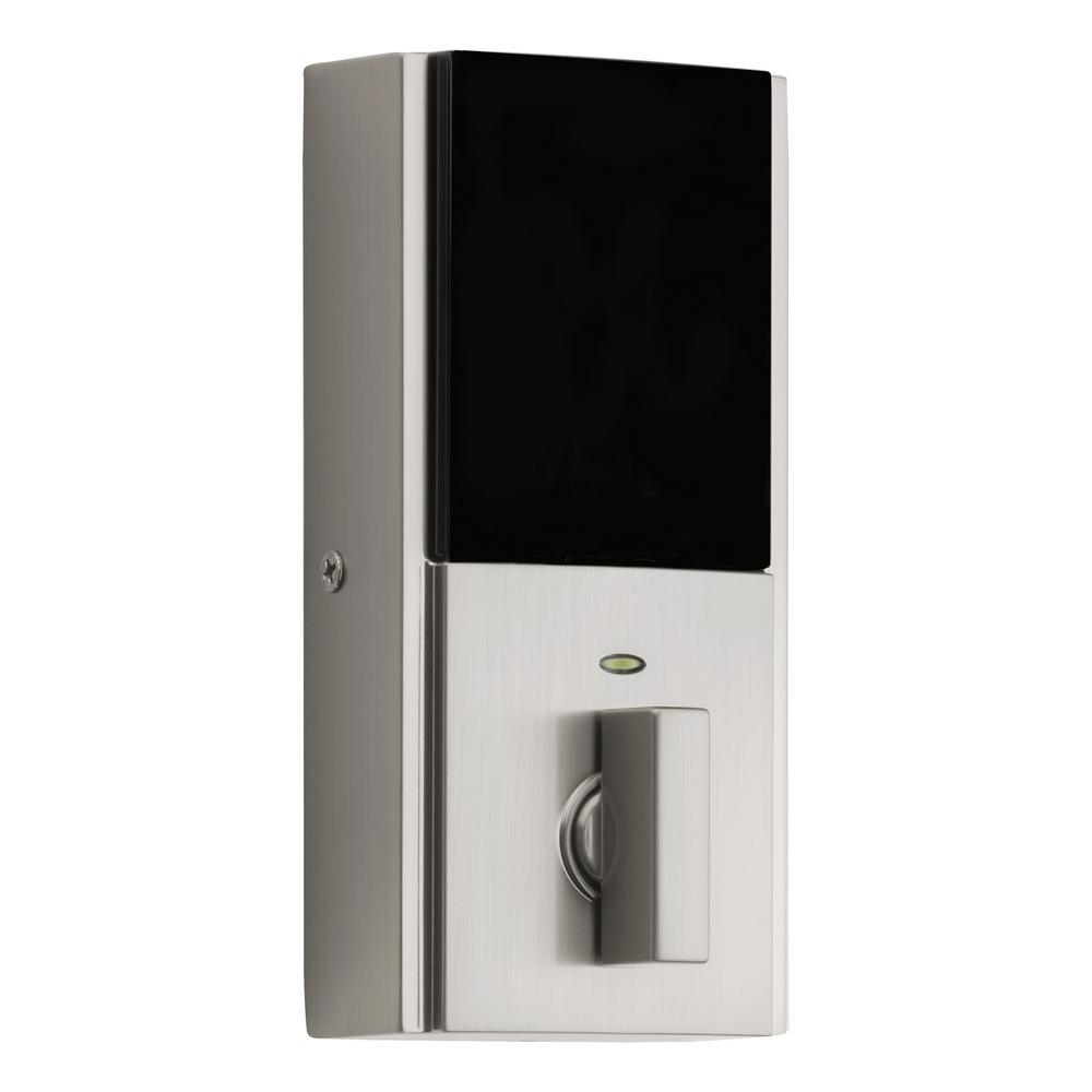 914 Signature 2nd Gen Contemporary Satin Nickel Deadbolt Featuring SmartKey and Home Connect Technology - Super Arbor