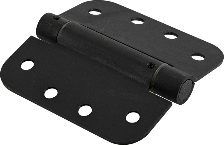 4 in. Oil-Rubbed Bronze 5/8 in. Radius Adjustable Spring Door Hinge