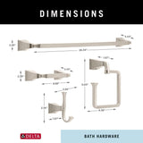 DELTA 4-Piece Dryden Decorative Bathroom Hardware Set