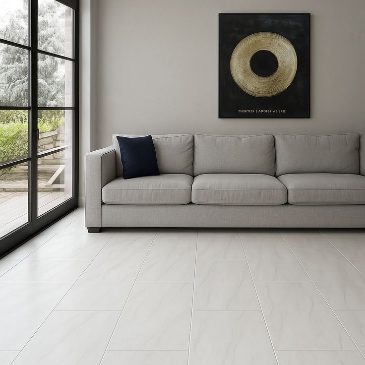 Home Decorators Collection Kolasus White Matte Porcelain Tile 12x24