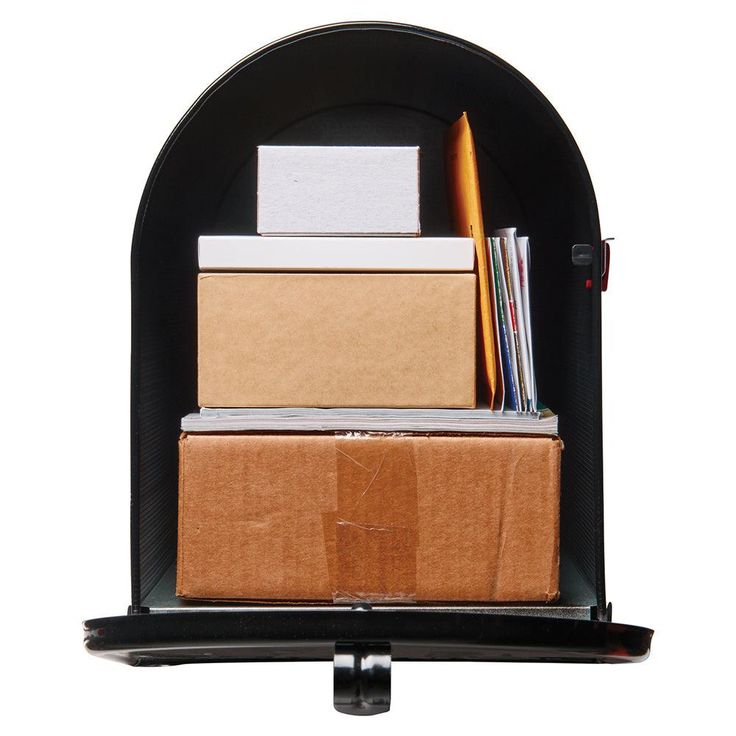 Gibraltar Mailboxes Stanley Extra Large, Steel, Post Mount Mailbox, Black, ST200B00