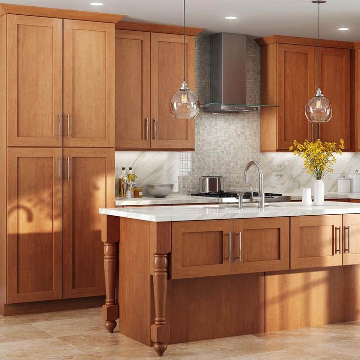 Home Decorators Collection Newport 15 in. W x 24 in. D x 34.5 in. H Assembled Plywood Base Kitchen Cabinet in Cinnamon with Cutlery Soft Close LH
