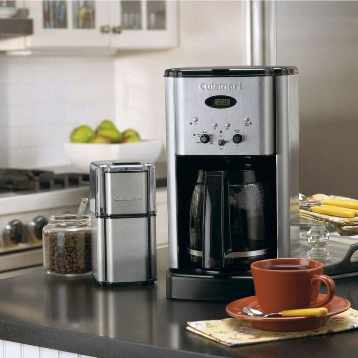 Brew Central 12-Cup Stainless Steel Drip Coffee Maker with Glass Carafe