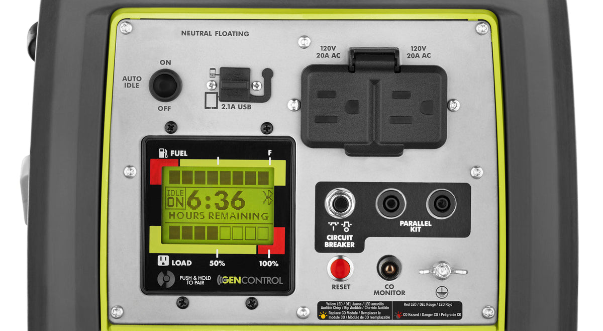 RYOBI 2,300-Watt Recoil Start Bluetooth Super Quiet Gasoline Powered Digital Inverter Generator with CO Shutdown Sensor
