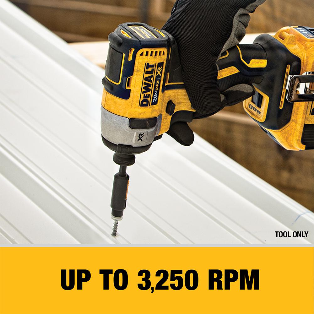 20-Volt MAX Lithium-Ion Cordless 1/4 in. Impact Driver with 20-Volt Cordless 6-1/2 in. Circular Saw (Tool-Only)