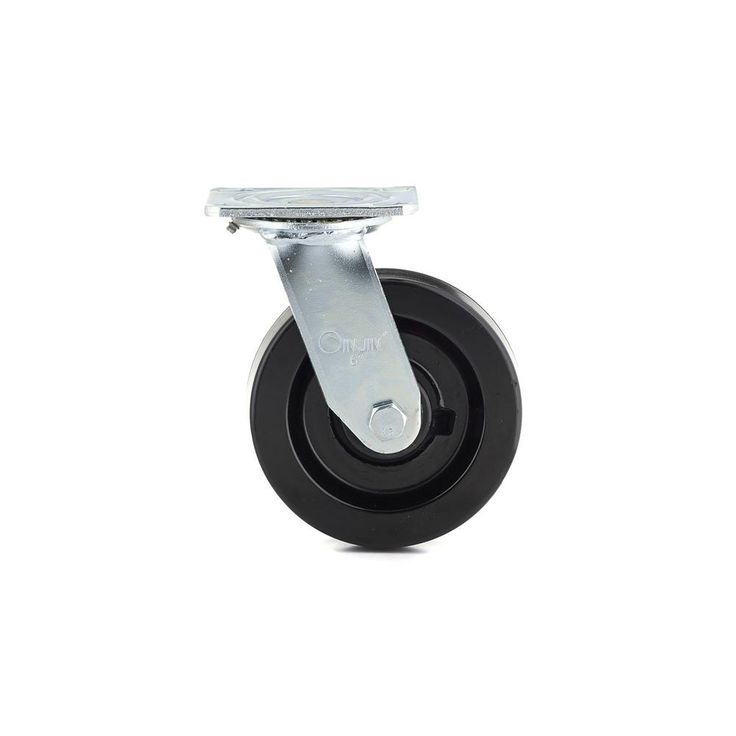 5-31/32 in. black Swivel Without Brake plate Caster, 881.9 lb. Load Rating