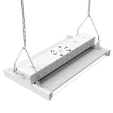 Commercial Electric 19 in. White Integrated LED Dimmable Linear High Bay with Adjustable Up Light, at 20000 Lumens, 5000K Daylight