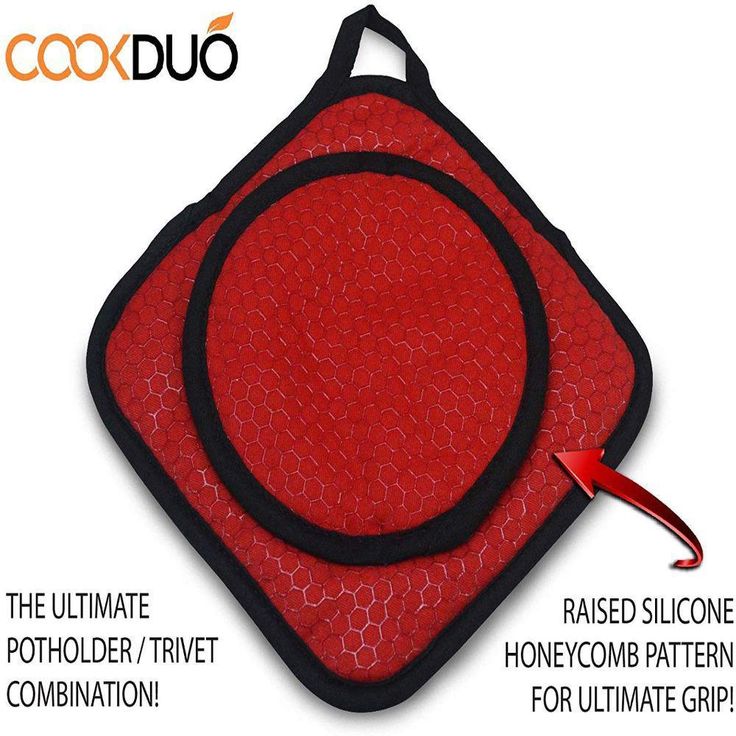 Red Grab and Grip Pot Holder/Trivet