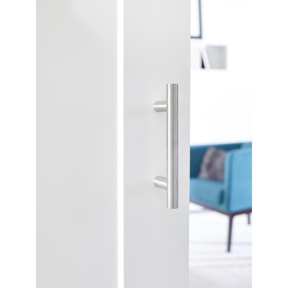 72 in. DesignGlide Satin Nickel Soft-Close Barn Door Sliding Door Hardware Kit - Super Arbor