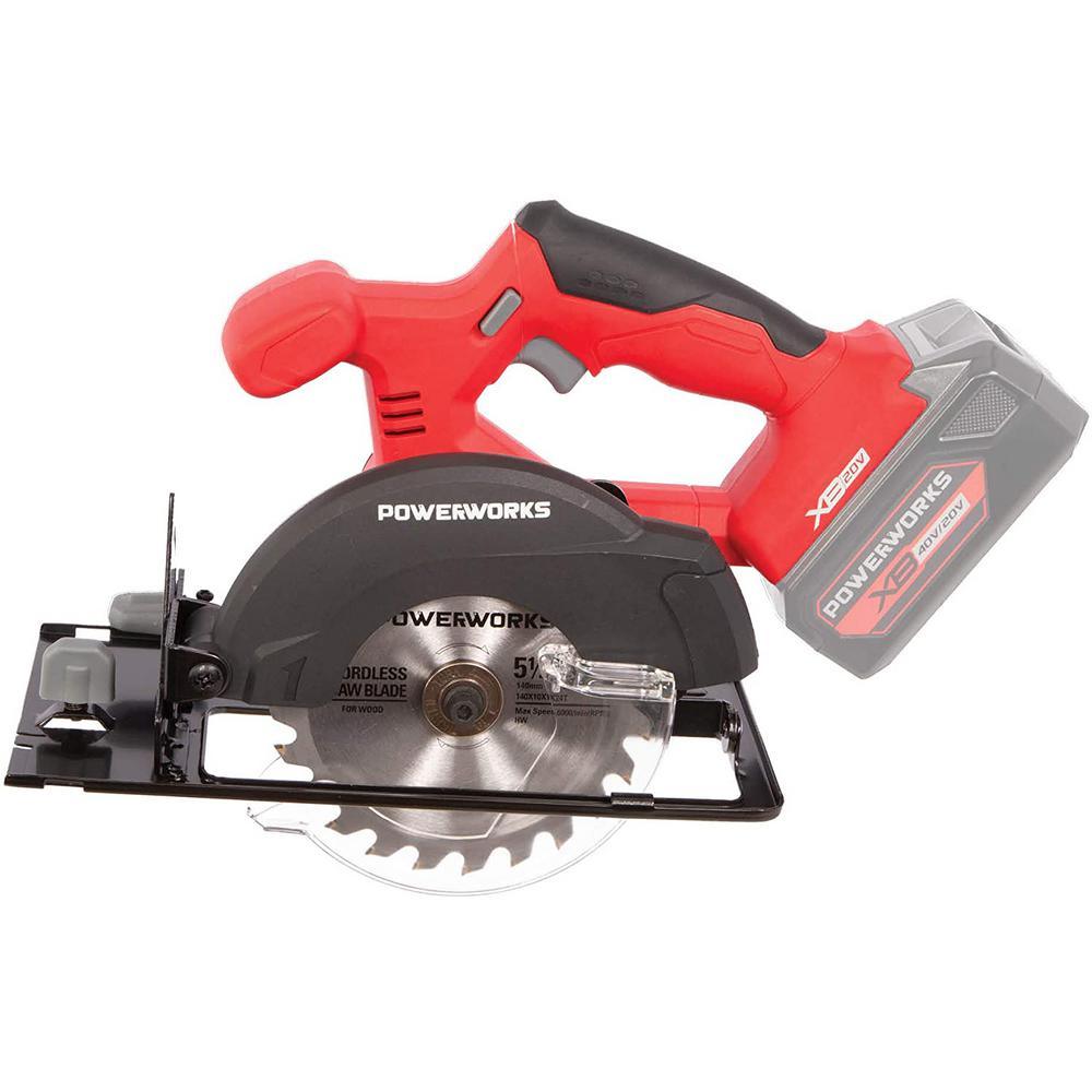20-Volt Cordless Brushless 5.5 in. Circular Saw, Battery Not Included CRG303 - Super Arbor