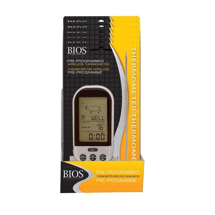 Wireless Pre-Programmed Thermometer