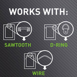 3M Claw Silver Drywall Picture Hanger, 25 lb Capacity, 1 Pack