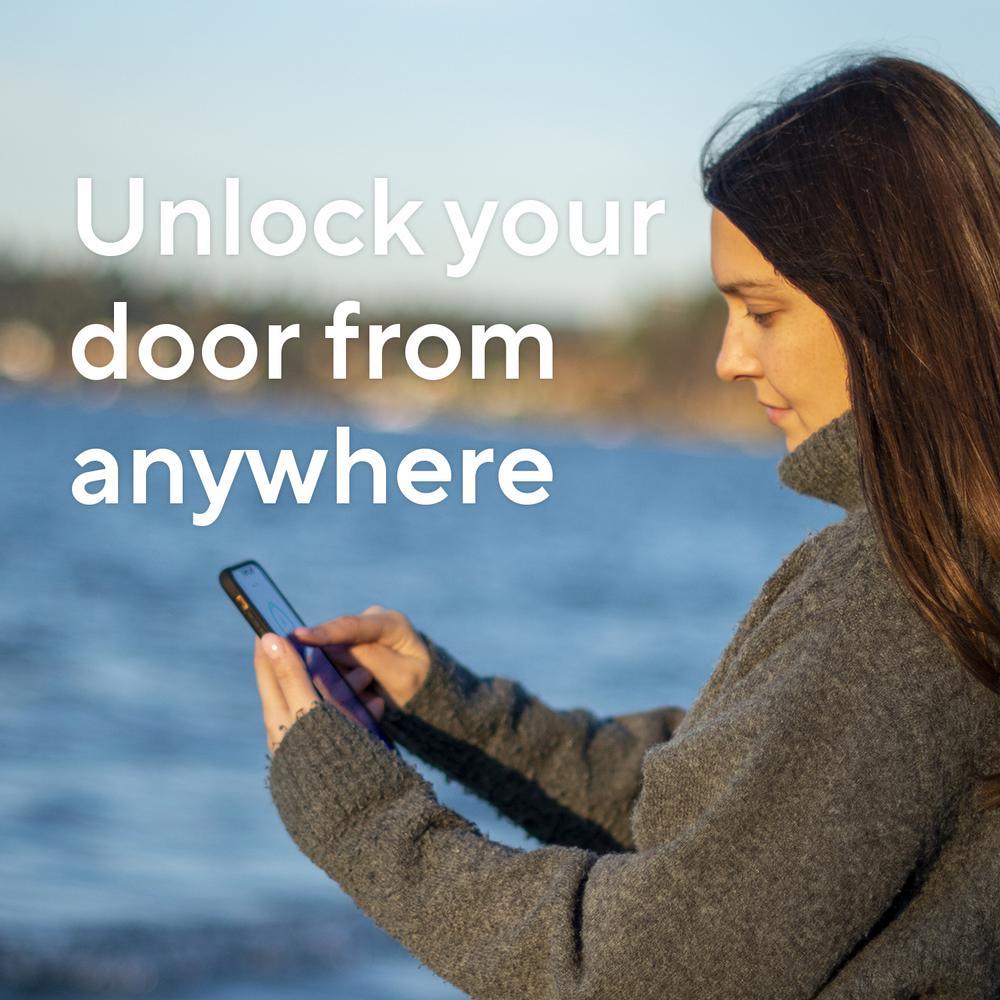 Single Cylinder Deadbolt Smart Lock, WiFi and Bluetooth Enabled Deadbolt, Works with Amazon Alexa - Super Arbor