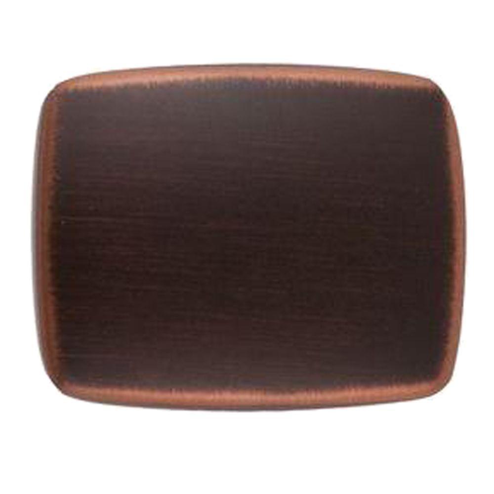 Grayson 1-1/4 in. Satin Nickel Rectangle Cabinet Knob - Super Arbor