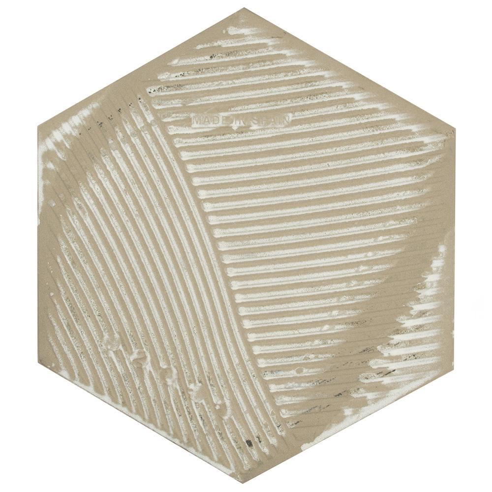Gaugin Hex Catan Shadow 8-5/8 in. x 9-7/8 in. Porcelain Floor and Wall Tile (11.56 sq. ft. / case)