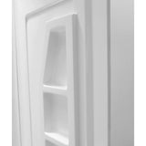 Rose 48 in. x 36 in. x 74 in. 3-Piece DIY Friendly Alcove Shower Surround in White - Super Arbor