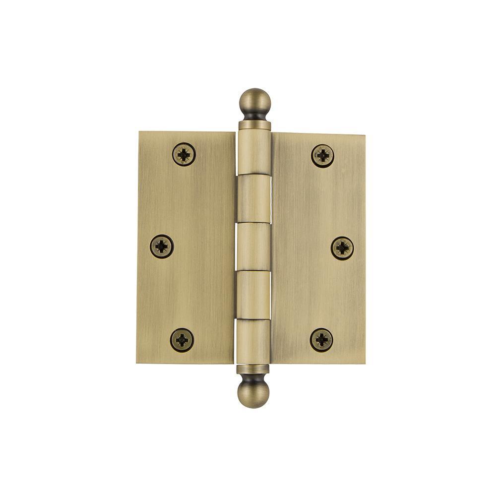 3.5 in. Ball Tip Residential Hinge with Square Corners in Oil-Rubbed Bronze - Super Arbor