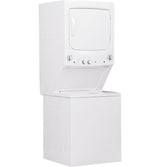 GE Electric Stacked Laundry Center with 3.8-cu ft Washer and 5.9-cu ft Dryer