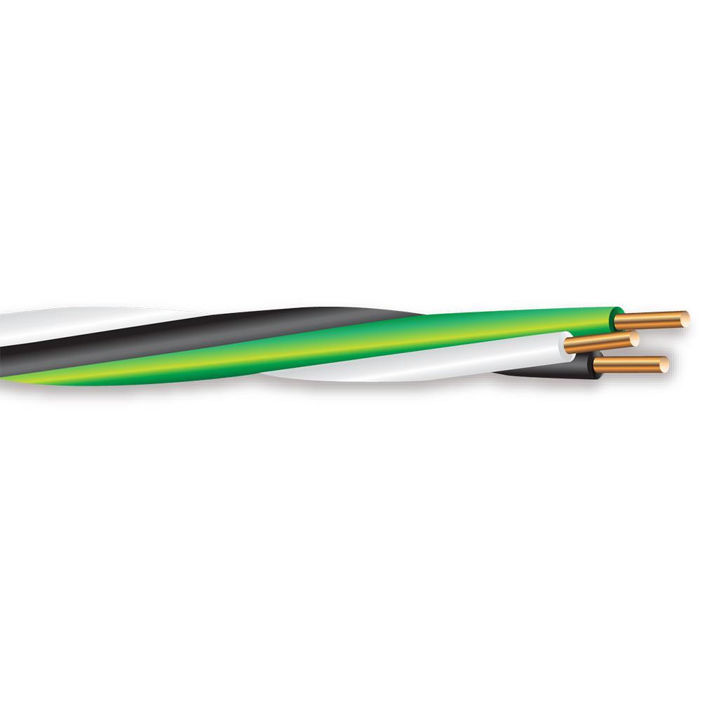 250 ft. 12-3 Black, White and Green Cabled Solid THHN Cable - Super Arbor