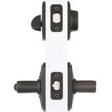 Camelot Aged Bronze Single Cylinder Deadbolt with Accent Entry Door Lever Combo Pack - Super Arbor