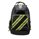 Tradesman Pro 14-3/8 in. High-Visibility Tool Bag Backpack, Black and Gray - Super Arbor