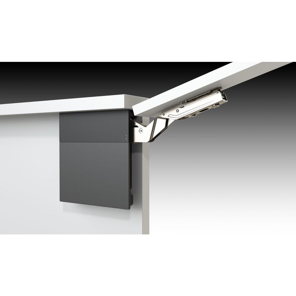 Anthracite 107¬∞ Lift-Up Hinge Air System, Medium-Duty Soft-Close Vertical Opening Hinge (1-Pair) - Super Arbor