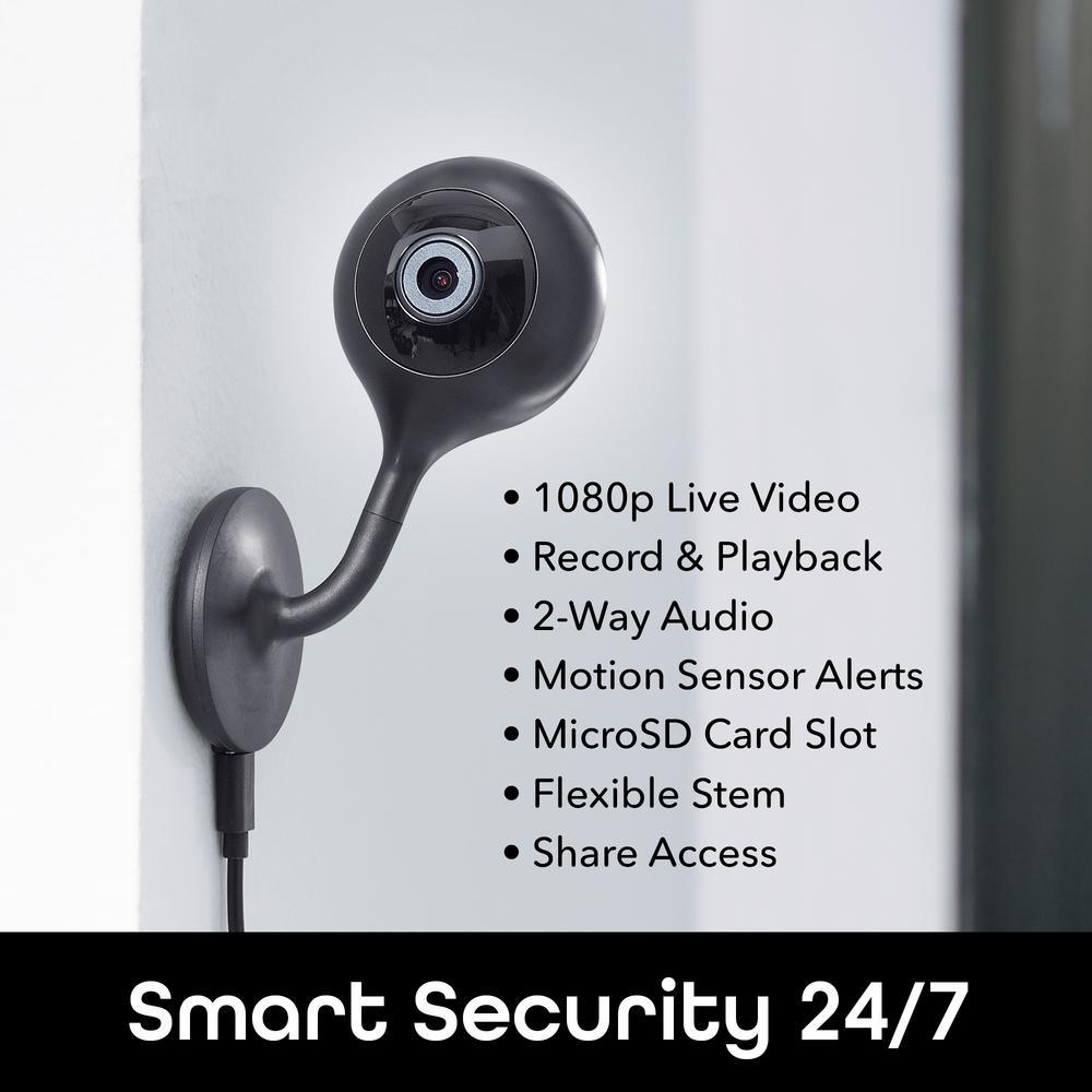 LOOK 1080p HD Smart Wi-Fi Security Camera System with Night Vision Motion Detection 2-Way Audio No Hub Required (2-Pack) - Super Arbor