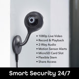 LOOK 1080p HD Smart Wi-Fi Security Camera System with Night Vision Motion Detection 2-Way Audio No Hub Required (2-Pack) - Super Arbor