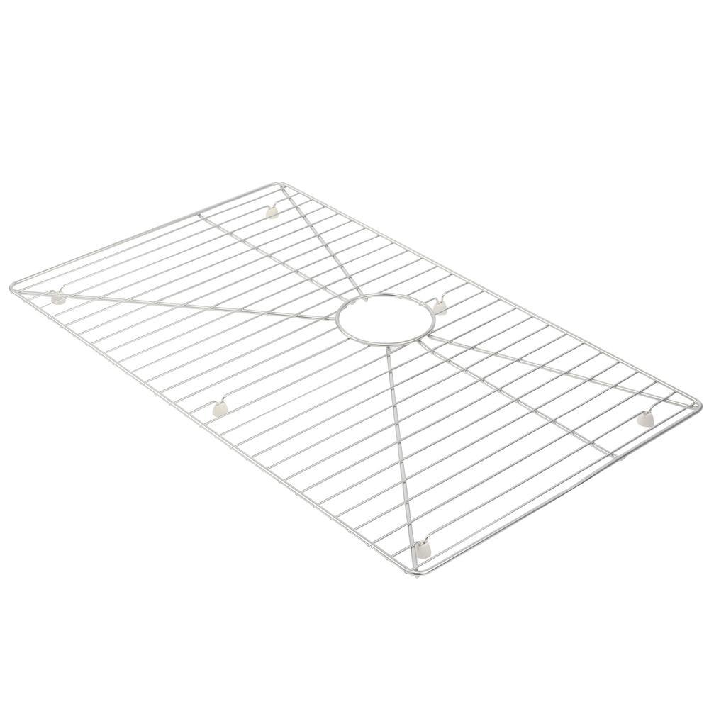 Strive Undermount Stainless Steel 29 in. Single Bowl Kitchen Sink Kit with Sink Rack - Super Arbor
