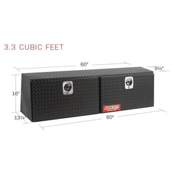 Weather Guard 60.13 Matte Black Aluminum Full Size Top Mount Truck Tool Box - Super Arbor