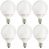 Sunlite 60-Watt Equivalent Frost Warm White G16.5 Dimmable LED Light Bulb (6-Pack)