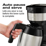 8-Cup Black Programmable Coffee Maker with Thermal Carafe