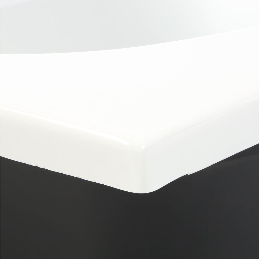 Proflex 5 ft. Reversible Drain Bathtub in White - Super Arbor