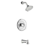 Chatfield Single-Handle 3-Spray Tub and Shower Faucet and 4 in. Centerset Bathroom Faucet Set in Polished Chrome - Super Arbor