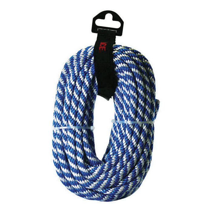 Ace 3/8 in. Dia x 50 ft Blue/White Solid Braided Poly Derby Rope