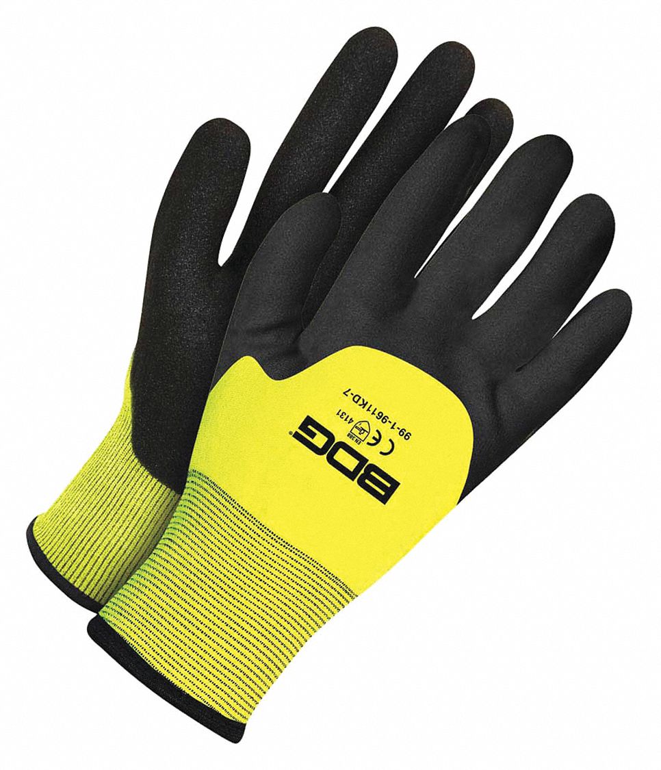 BDG X-Site Foam Nitrile Coated Gloves XL - Sandy, 3/4 Dipped, General Purpose