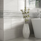 American Olean Ascend Stone 40-Pack Candid Heather 3-in x 8-in Honed Natural Stone Marble Look Wall Tile