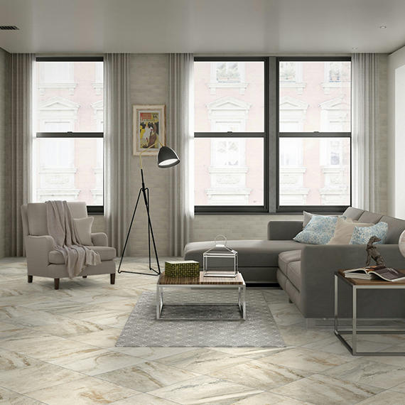 American Olean Danya Cove 18-in x 18-in Glazed Porcelain Stone-Look Floor and Wall Tile (8-Pack)