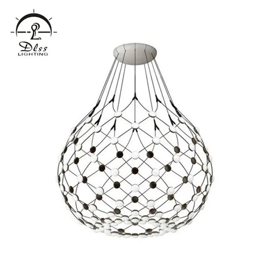 DLSS Lighting Acrylic Globe Web Chandelier Lamp and Ceiling Light for Living Room