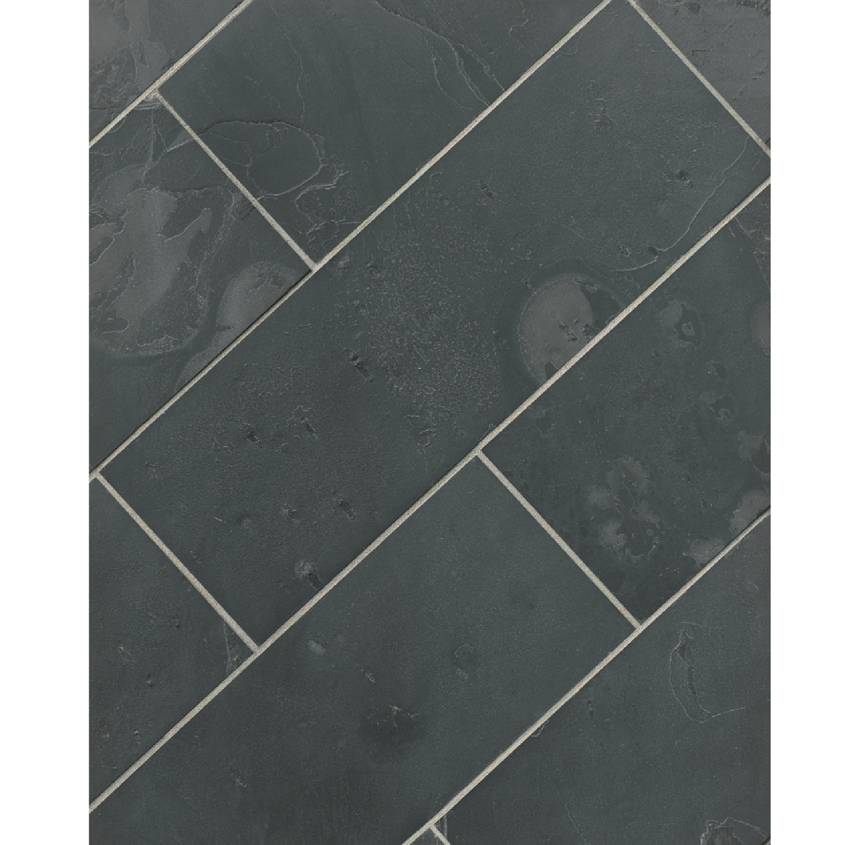  Adoni Black Slate Wall and Floor Tile - 8 x 24 in.